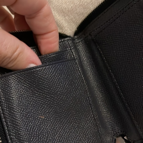 NWT Coach Small Zip Around Wallet with Star Glitter‎ Midnight Blue Money Wedding - Picture 12 of 16